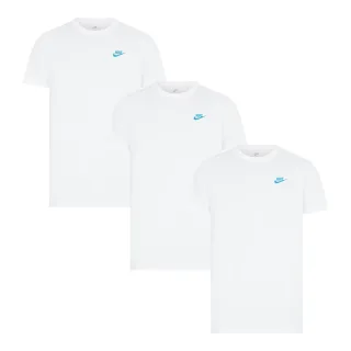 3er-Pack Nike Sportswear Club T-Shirts für Herren in Weiß/Blau
