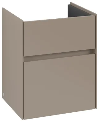 Villeroy & Boch Waschtischunterschrank Collaro 460x546x374mm 2 Ausz. Waschbecken mittig Taupe C00600VM
