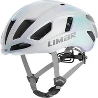 LIMAR Fahrradhelm Limar Air Atlas W&B Opal White Silver M Weiß/Silber - aerodynamischer