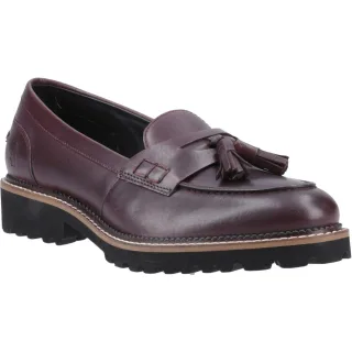 Hush Puppies Ginny Leder Damen Lila Weit-Fit Slipper