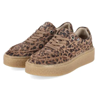 Palado Plateau Sneaker  Braun - Gr. 41 -  Leder und Textil