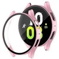 SmartUP Smartwatch-Hülle 2X Hülle für Samsung Galaxy Watch 5 40mm / 44mm Schutzglas Case Tasche, kompletter Rundumschutz