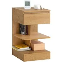 SoBuy Nachttisch FBT49, (1-St), Beistelltisch mit Schublade, Nachtschrank, offene Ablage