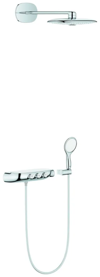 Grohe Duschsystem Rainshower Smart Control 360 Duo 26443 mit THM chrom, 26443000 26443000
