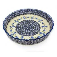 Bunzlauer Keramik Manufaktura Quicheform für ca 4 kleine Portionen, 23 cm Durchmesser, 1250 ml, backofenfest, bitte Gebrauchsanleitung beachten