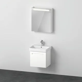 Duravit Duravit No.1 Möbelwaschtisch mit Waschtischunterbau und Spiegelschrank 600x450x2000 mm - N10 N10163R18180000