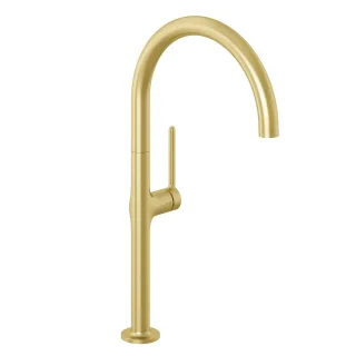 KLUDI-REEF Spültisch-Einhandmischer seitliche Bedienung Brushed Gold 50803N075