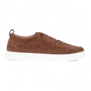 Justin Reess Herren-Sneaker aus braunem Wildleder, Leder – Josh