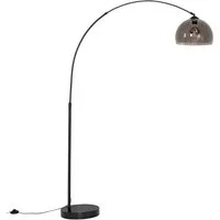 Qazqa Bogenlampe Arc, ohne Leuchtmittel, Warmweiß, QAZQA Bogen­lampe, e27, Schwarz, Stahl, Modern
