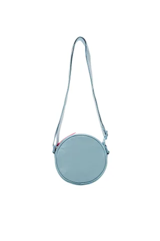 Kleine runde Schultertasche light turquoise - Gr. - one size