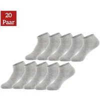 NERS Sneakersocken 10-20 Paar Sneaker Socken aus Baumwolle, für Damen & Herren, ohne Naht (20-Paar) Kein Verrutschen, mit Komfortbund, atmungsaktiv, für Alltag & Sport