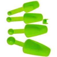 Reinex Messlöffel MESSLÖFFEL Set 4-teilig aus Kunststoff Messbecher Dosierlöffel 47, Löffelmaße Meßlöffel Küchenhelfer