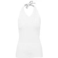 Build Your Brand Tanktop Damen Neckholder Shirt / Stretch-Jersey tailiert