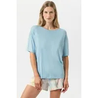 Mey Pyjamaoberteil Mey T-Shirt Serie Pure Chic Uni T-Shirt (1-tlg) Basic Shirt, zeitloses Design, Baumwoll-Mix, Rundhals