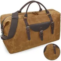 OKWISH Reisetasche Canvas Trainingstasche Sporttasche Handtasche (Fitness Tasche Schwimmtasche Übernachtungstasche, Weekender, Wasserdichte, groß), Männer Frauen Reisen Gym Urlaub Übernachtung Freizeit Arbeit Business