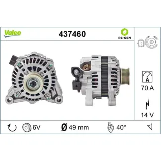 Valeo Generator  70A Citroen C2 C3 Peugeot 307