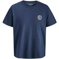 Jack & Jones Junior T-Shirt JJALLIANCE TEE SS CREW NECK JNR mit rundem Logopatch