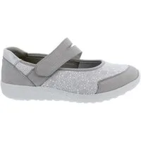 Waldläufer Waldläufer K-Ira Klett-Ballerina 634K31-302-013, Nubuk / Stretch, ceme Klettschuh
