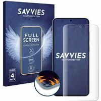 Savvies Displayschutzfolie Fullscreen Schutzfolie für Samsung Galaxy S25 FE, 4 Stück, Displayschutz Folie Fullcover Klar Transparent