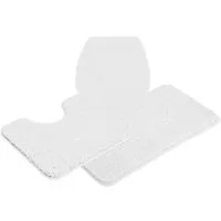 OTTO home Badematte Inga, Badezimmer Teppich, Badvorleger, Höhe 20 mm, rutschhemmend beschichtet, schnell trocknend, strapazierfähig, fußbodenheizungsgeeignet, Polyester, rechteckig, 3tlg Set Stand WC, Badteppich, unifarben, weich, als halbrund und r