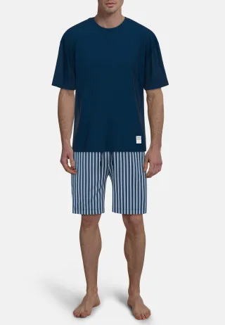 TOM TAILOR BODYWEAR - Shirts Männlich blau-dunkel-uni - Gr. - 52