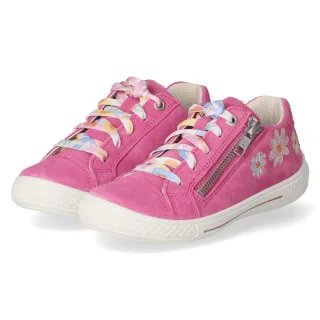 Superfit Schnürschuhe TENSEY - Gr. 27 - Pink - Rauleder