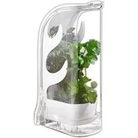 HAC24 Frischhaltedose Kräuter Frischhaltebox Schnittkräuterbox Kräutercontainer Kräuterbox, Kunststoff, mit Wasserbehälter