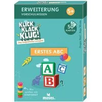 Moses. Verlag Spiel Klick Klack Klug Kartenset Erstes ABC ab 5 Jahren