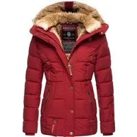 Marikoo Winterjacke Nekoo stylische Damen Steppjacke mit großer Kapuze