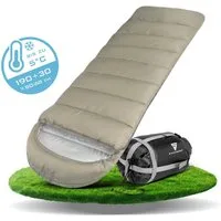 STAHLWERK Campingliege Schlafsack SB-600 ST Leichter Outdoorschlafsack bis 5°C, Füllung (Packung, 1-St., Einzelartikel) Schweißer-Gripzangen inklusive Transportkoffer