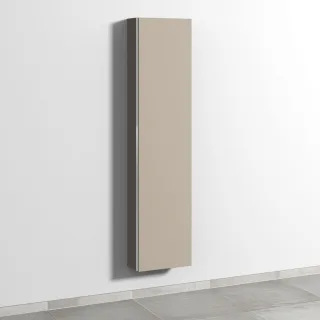 Sanipa 3way Hochschrank mit 1 Tür, Sandgrau-Matt BS16567