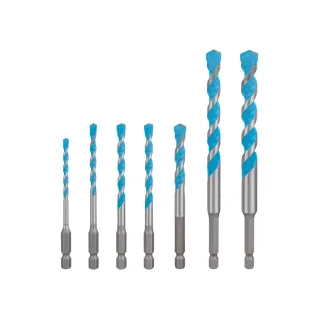 Bosch EXPERT HEX-9 Multi Construction Bohrer-Set, 4/5/6/8/10/12 mm 7-teilig - 2608902370