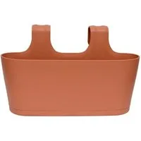 Engelland Blumenkasten Blumentopf zum Hängen (Vorteils-Set, 1 St., Fassungsvermögen je Topf 5,5 Liter), UV-Beständig, Frostbeständig, Wasserauffangschalen