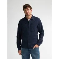 Petrol Industries Langarmhemd Men Sweater Collar wärmendes Material mit Druckknöpfen