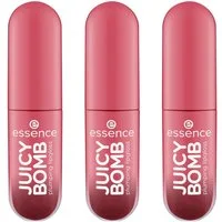 Essence Lipgloss JUICY BOMB PLUMING LIPGLOSS, 3-tlg., für ein unwiderstehlich glänzendes Finish