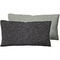Biberna Kissenbezug Hermal Flanell mit Reißverschluss, Melange-Optik, Wendekissenbezug, (1 Stück), Feinflanell, Made in Germany zertifiziert, kuschelig weich, mit Paspel