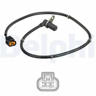 Delphi ABS-Sensor vorne rechts Mitsubishi Pajero 2 3