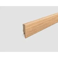 EGGER Sockelleiste Wildeiche braun L667, L: 240 cm, H: 5.8 cm, 1-St., 2,40m, neues kubisches Profil, passend zu Fußboden Wildeiche natur