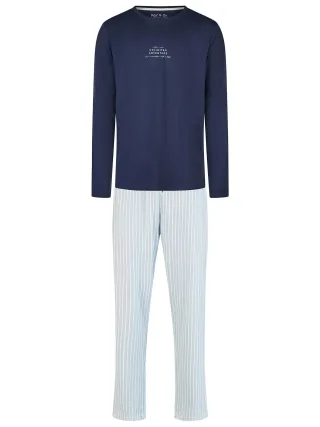 Phil & Co. Berlin Herren Pyjama Unlimited AdventureSchlafanzug, Pyjama Set, Nachtwäsche