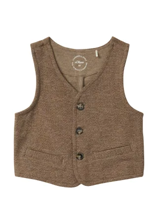 s.Oliver - Indoor-Weste braun - Gr. - 74