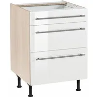 OPTIFIT Unterschrank Bern 60 cm breit, mit Schubkasten und 2 Auszügen,höhenverstellbare Füße