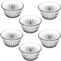 Pasabahce Schüssel Frezya Glasschüssel 6er Set Ø10x5cm Schale Dessertschale transparent, (6-tlg)