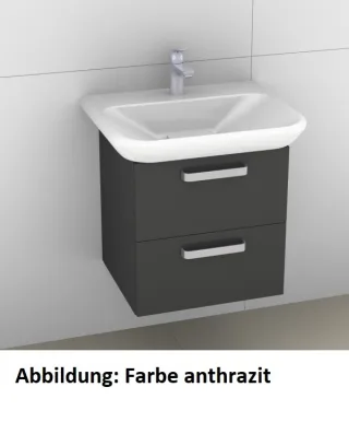 Artiqua 413 Waschtischunterschrank für MyDay 125460 Eiche Ribbeck quer NB, 413-WU2L-K90-7187-444 413-WU2L-K90-7187-444