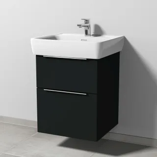 Sanipa 3way Waschtischunterbau zu Laufen Pro A Waschtisch mit 2 Auszügen, Vulkan-Matt UP7551V