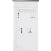 OTTO home Garderobenpaneel Lukas, Paneel, Wandpaneel, Garderobe, aus massiver Kiefer, mit dekorativen Fräsungen, einer Ablage