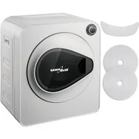 GreenBlue Elektrischer Wäschetrockner GB405 Ablufttrockner für kleine Wohnungen, Fünf Trocknungsprogramme Wäschetrockner 830W 3kg