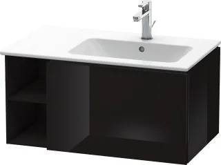 Duravit L-Cube Waschtischunterbau wandhängend Schwarz Hochglanz 820x481x400 mm - LC619204040 LC619204040