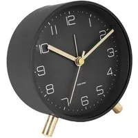 Karlsson Uhr Wecker Lofty Mattschwarz