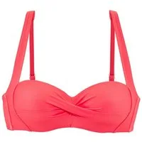 LASCANA Bandeau-Bikini-Top Ronda, in Wickeloptik, bis G-Cup