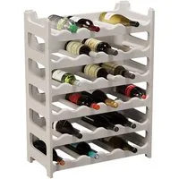 ARTECSIS Weinregal Stapelbar, Flaschenregal Kunststoff, Gastronomie-Qualität, Granitgrau Verschiedene Mengensets, Made In Austria
